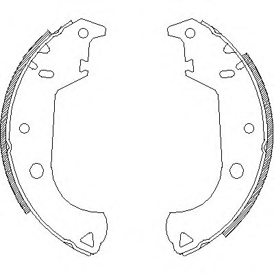 REMSA 4125.00 Brake Shoe Set